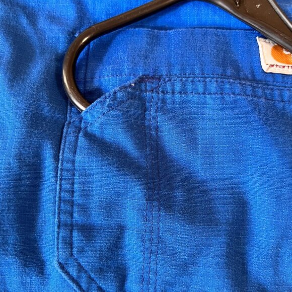 Carhartt Men's Scrub Top C15108 Royal Blue Size XL - Picture 10 of 11
